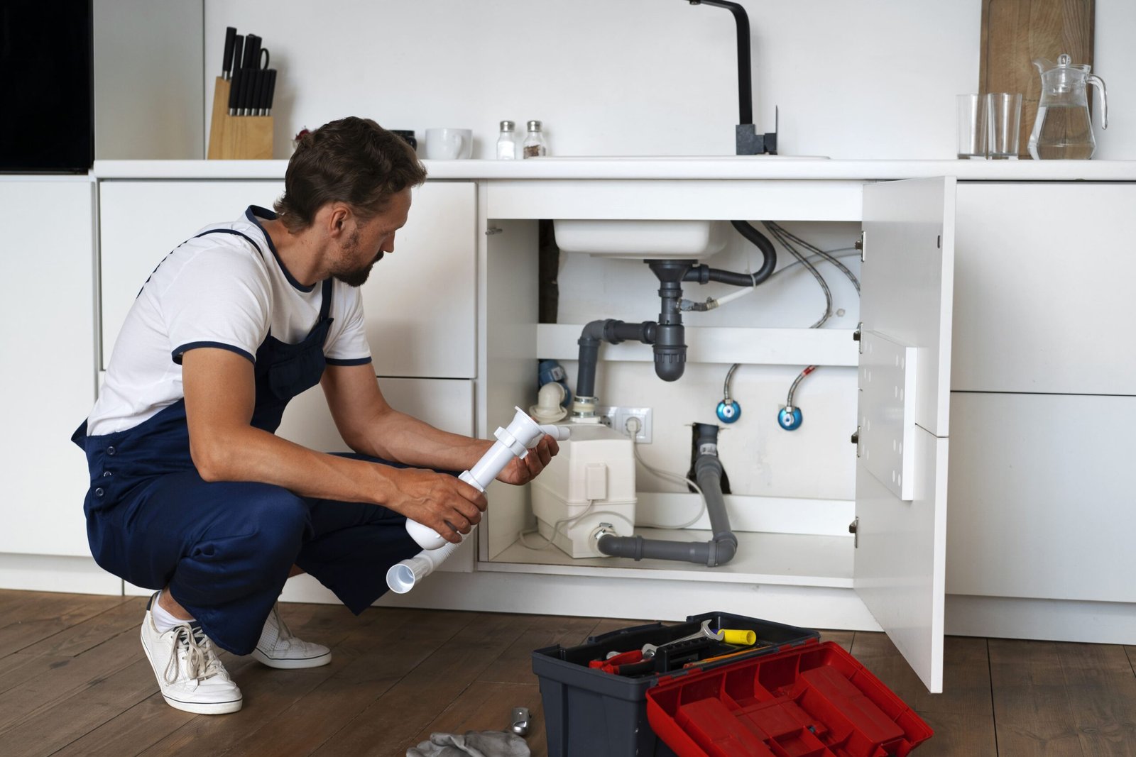 Plan de travail moderne installé